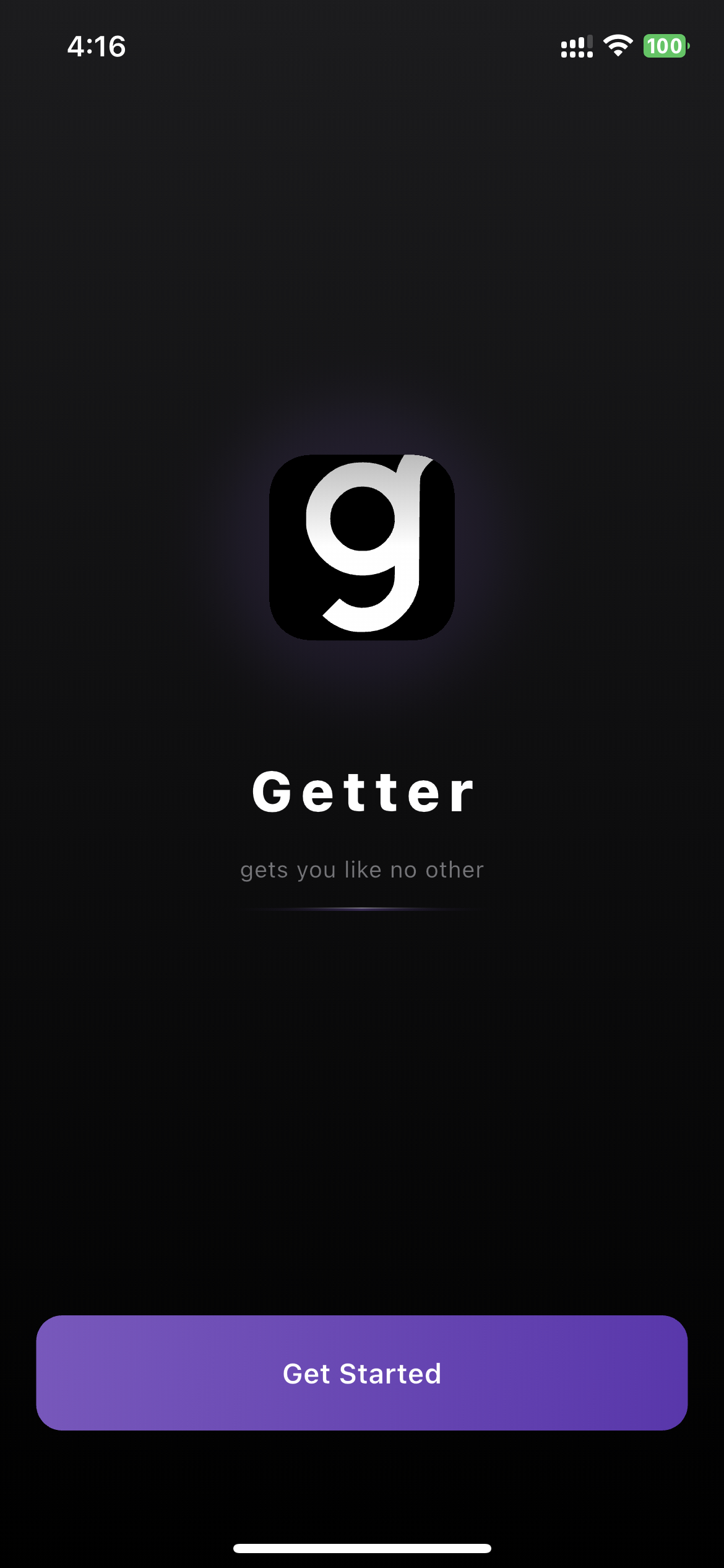 Welcome to the Club - Getter App Screenshot